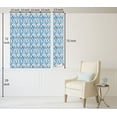 thumbnail image 5 of Ambesonne Ethnic Peel & Stick Wallpaper for Home, Folk Art Ikat Pattern Floral, 13"x72", Sky Blue Orange and White, 5 of 5