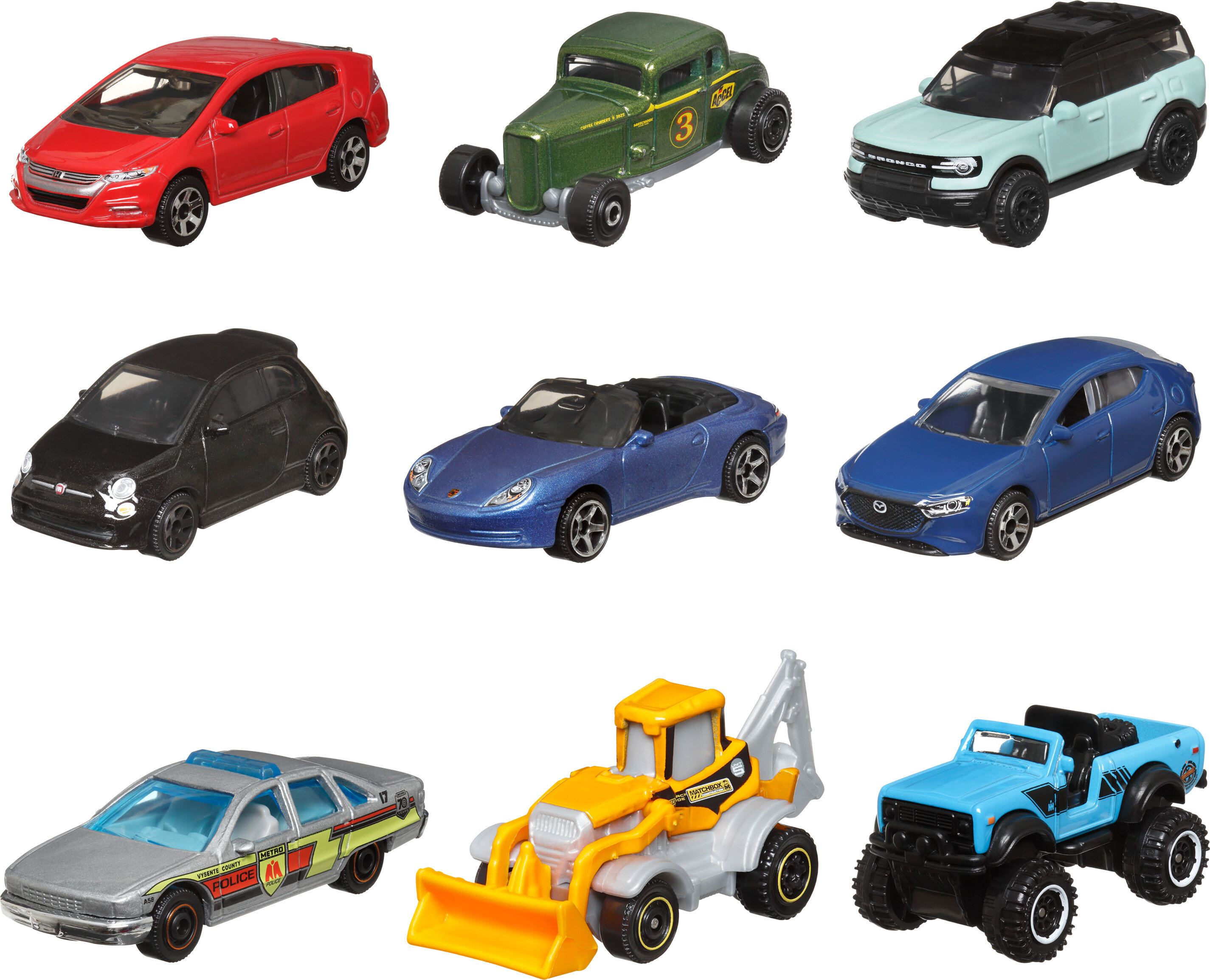 Matchbox Gift Set of 9 Themed Cars or Trucks in 1:64 Scale (Styles May Vary) - image 4 of 6