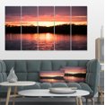 thumbnail image 1 of Sunset on Tropical Lagoon - Landscape Canvas Art Print, 1 of 3