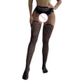 thumbnail image 3 of ZHENHONG Casual Socks for Women Women Sexy Tights Fishnet Opening Leggings Stripe Pantihose Lingerie Pants, 3 of 3
