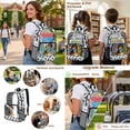 thumbnail image 5 of Xoenoiee Dachshund Bone Paw Print Kids Clear Backpack Set 3Pcs with Lunch Box Pencil Case Elementary School Bookbag Schoolbag Travel Daypack Transparent Rucksack Back to School Supplies for Girls, 5 of 5