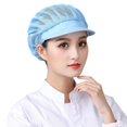 thumbnail image 4 of Gorro de trabajo para niños, taller de fábrica, a prueba de polvo, transpirable, para alimentos, Baotou, gorro de chef sanitario, gorro de cocina para hombre, elástico, 4 of 4