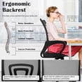 thumbnail image 6 of CL.HPAHKL Ergonomic Office Chair Set of 2, Mesh Computer Desk Chair with Mid-Back Support & Armrests, Adjustable Height Swivel Task Chair for Home Office, Study, Gaming, Black, 6 of 8