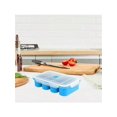 thumbnail image 2 of Ourlova Silicone Freezer Tray Soup 4 Cubes Food Freezing Container Molds With Lid Frozen Packaging Box, 2 of 5
