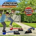 thumbnail image 4 of New Stomp Rocket Dueling Stomp Racers, 2 Toy Car Launchers and 2 Air Powered Cars with Ramp and Finish Line. Great for Outdoor and Indoor Play, STEM Gifts for Boys and Girls -Ages 5+, 4 of 5