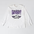 thumbnail image 3 of Women's Gameday Couture White TCU Horned Frogs Oversized Swift Strike Long Sleeve T-Shirt, 3 of 4
