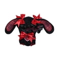 thumbnail image 2 of Ropa para muñecas de 15/17 cm, bonito mono con capucha para muñecas, disfraces educativos para muñecas, ropa para muñecas para niñas pequeñas, regalo Rojo, 2 of 7