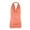Orange, variant on Summer Tops for Women Solid Color V-Neck Halter Sleeveless T-Shirt Draped Front Backless Summer Beach Tank Tops