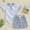 Sky Blue, variant on RTKFRFLM Unisex Baby Short Sleeve Romper, Summer Cotton Jumpsuit for Newborns, 0-12 Months
