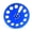 Blue, variant on T-HOTLYST 1/4Inch 7Inch Aluminum Take Up Reel with 11 Holes for Professional Auditory Recording