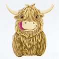 thumbnail image 2 of CafePress - Happy Highland Cow Body Suit - Long Sleeve Cotton Baby Bodysuit, 2 of 4