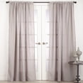 thumbnail image 5 of SARO C082.E54108 54 x 108 in. Nali Rod Pocket Semi Sheer Window Curtain Panel  Ecru, 5 of 5
