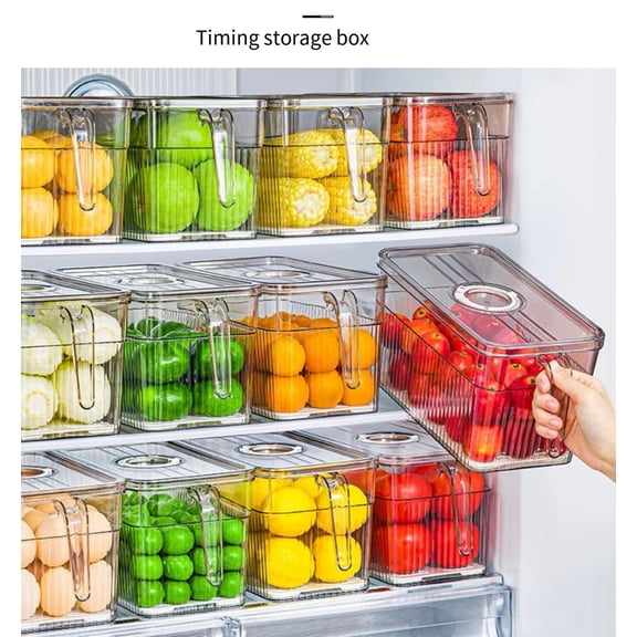 OMJOY Clear Plastic Food Storage Containers for Bread, 1 Count