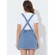 thumbnail image 4 of Minifalda Vaquera de Tirantes Allegra K Azul Deshilachado M, 4 of 5