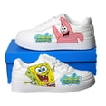 thumbnail image 5 of Tire hacia atrás 2023 otoño e invierno nuevo estilo modificado Bob Esponja graffiti zapatillas de deporte para hombres nicho diseño original zapatillas deportivas para mujeres, 5 of 5