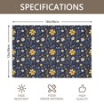 thumbnail image 3 of Placemat, Pioneer Flower Floral Print Pattern Place Mats Table Mat Set Of 2, PVC Washable Placemats for Party Kitchen Dining Decoration, 18x12 Inch, Fade Resistant, 3 of 6