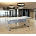 thumbnail image 6 of NPS BPFT Series 24x72" Plastic Flip-N-Store Training Table in Speckled Gray, 6 of 7
