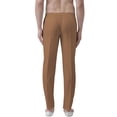 thumbnail image 3 of eloria Men's Premium Comfort Straight Fit Flat Front Dress Pant Pyjamas, Color: Light Brown 2, Size : 32, 3 of 5