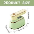 thumbnail image 2 of BAOQIN Professional Mini Travel Iron - Portable Ironing Machine Travel Travel College Dorm Home Essentials Steamer for Clothes （Green）, 2 of 9