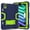 Black-Green, variant on For Apple iPad Mini 6 / Mini (A17 Pro) 8.3 inch (2021/2024) Heavy Duty Case Cover, 3 Layer Protection, with Pencil Holder