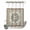 floralXM7368, variant on No Hook Shower Curtain with Built-in Rings - Boho Vintage Washable Waterproof Fabric Bathroom Curtains for Hotel,Rentals, Stall 36 X 72 Inch , Ethnic Tribal Floral Pattern Green Beige