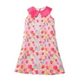 thumbnail image 1 of Dresses For Teens Summer Sweet Wind Colorful Flower Print Slip Long Toddler Dress Pink 9-10 Years, 1 of 4