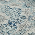 thumbnail image 2 of Luxee Designs Alexandria Bordered Pattern 7x7 Round Area Rug for Living Room Indoor Boho Rugs - Gray/Sea Blue, 2 of 5