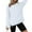 White, variant on YTCAMLO Women's Casual Sweatshirts Crewneck Long Sleeve Shirts Pullover Sweatshirts Fuzzy Fleece Slit Midweight Pullover Fall Fashion Tops