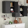 thumbnail image 6 of NICEGDLT Metal Garage Wall Cabinet, Metal Wall Mounted Storage Cabinets with Lockable Doors and Adjustable Shelves, 6 of 7