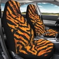 thumbnail image 3 of ZIATUBLE Tiger Stripes Car Seat Covers Full Set of 2 Automative Bucket Seat Cover Universal Fit Cars Sedan SUV Anti Slip High Back Design Front Seats Only Car Accessories for Interior Decor, 3 of 7