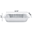 thumbnail image 2 of VeZee 9" x 13" Half Size Deep Aluminum Foil Pans | Disposable Steam Table Trays for Cooking, Baking & Catering: 20 Count, 2 of 6