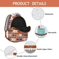 thumbnail image 4 of Boho Tribal Laptop Backpack - 17" Heavy Duty Oxford Fabric, Water-Resistant College Backpack for Women, Large Capacity Daypack for School, Library & Travel, 4 of 6