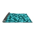 thumbnail image 2 of Ahgly Company Indoor Round Abstract Light Blue Modern Area Rugs, 8' Round, 2 of 4