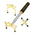 thumbnail image 4 of DYNWAVECA Billards Cue Bâton Chevalet Snooker Cue Repos, Support Rétractable avec Chevalet Tête Billard Bâton Rack pour Table de Billard de Jeu Or Bas, 4 of 10
