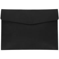 Koolleo Document Holder Faux Leather File Bag Imitation Leather Bill Organizer Storage Bag
