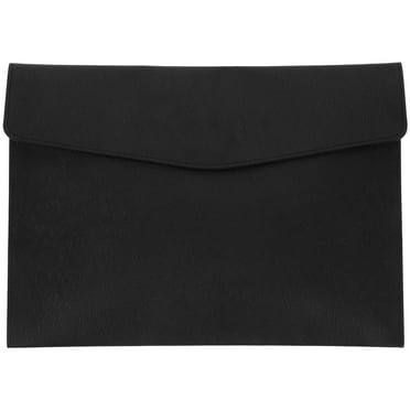 Koolleo Document Holder Faux Leather File Bag Imitation Leather Bill Organizer Storage Bag