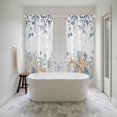 thumbnail image 4 of Blue Beige Coastal Kitchen Curtain for Berdoom Living Room Cafe 72 Inch Length, Beach Starfish Summer Eucalyptus Tiers Curtains Light Filtering Drapes Rod Pocket Window Treatment 2 Panels 52"Wx72"L, 4 of 8