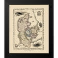 thumbnail image 2 of Tallis 15x18 Black Modern Framed Museum Art Print Titled - Scandinavia Denmark - Tallis 1851, 2 of 5