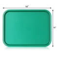 thumbnail image 2 of New Star Foodservice 24425 Green Plastic Fast Food Tray, 10 by 14-Inch, Set of 12, 2 of 3