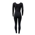 thumbnail image 3 of Women Long Sleeve Bodycon Yoga Jumpsuit Seamless Ribbed Workout Gym Outfit One Piece Leggings Jumpsuits(gray ,S), 3 of 7