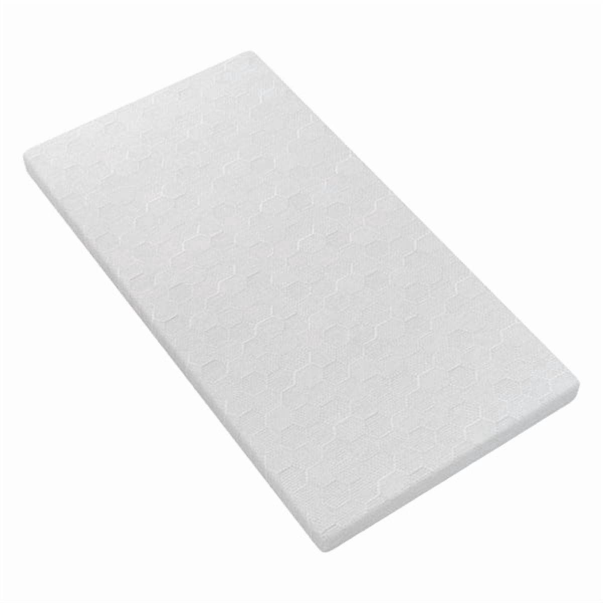Twin Size Memory Foam 4" Ultra-Thin Mattress Topper, Triple-Layer , Anti-Slip, Breathable for Bunk Beds/Dorms/Small Spaces
