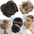 thumbnail image 3 of Peignes d'Extension de Chignon Court, Bouclé et Désordonné, Pince à Queue de Cheval, Chouchou, Pièces de Cheveux pour Femmes, 3 of 6