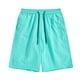 thumbnail image 1 of pstuiky Pantalones cortos para hombre, Pantalones cortos casuales cómodos de moda para hombre, de color liso, con cintura elástica regular, para playa Pantalones cortos de entrenamiento, 1 of 3