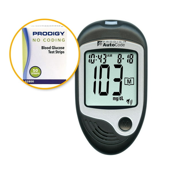Prodigy Autocode Talking Glucometer W Test Strips Walmart Com Walmart Com