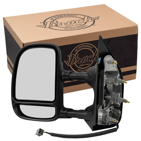 Brock Power Towing Mirror for 2002-2002 E-150 Econoline Extendable Left 7C2Z17683CA 2002-2008 E-150