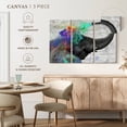 thumbnail image 4 of Elephant Stock Colorful Elephant Splash Wall Art - Horizontal Multi Panel Canvas - Living Room Wall Decor - Animal Multi Panel - Gray And Turquoise Decor - 33" x 20", 4 of 4