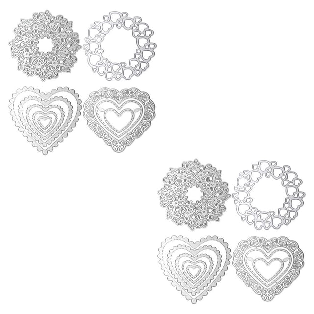 Unatoiry 1 Set School Supply Easy to Use DIY Dies Cutter High-strength Wear-resistant Template Molds for Making Album Paper Scrapbooking As shown 2Set
