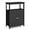 Black, variant on YANG2 Bathroom Storage Cabinet, Freestanding Floor Organizer with 2 Doors & 1 Adjustable Shelf, Modern Home Bathroom Furniture for Living Room Entryway Kitchen-Cabinet-White