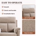 thumbnail image 5 of Bonzy Home Manual Reclining Chair, Modern Single‑Seat Recliner Sofa for Adult with Padded Armrests and Adjustable Backrest for Living Room, Bedroom & Reading Room, Taupe, 5 of 6