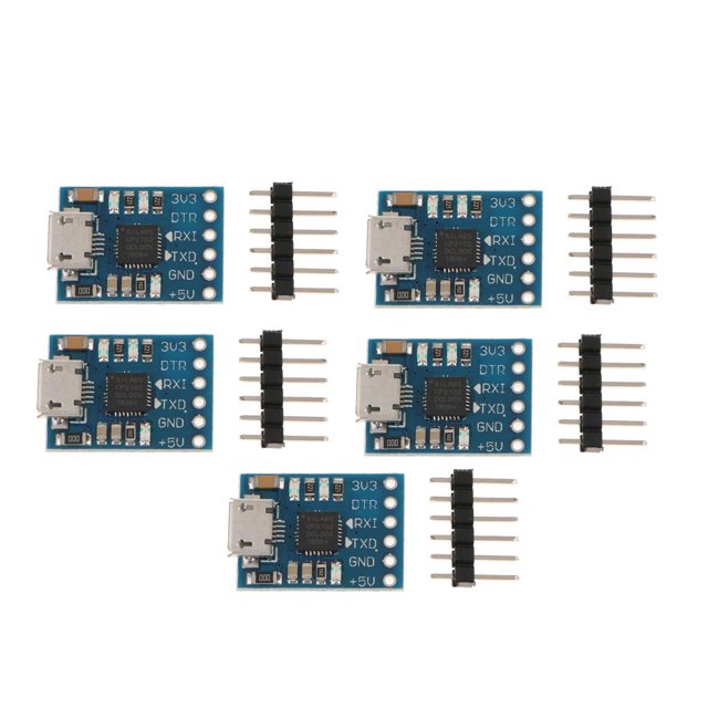 Convertidor Puerto Serie Micro USB 2.0 a TTL DYNWAVEMX STC Reemplazo del módulo FT232